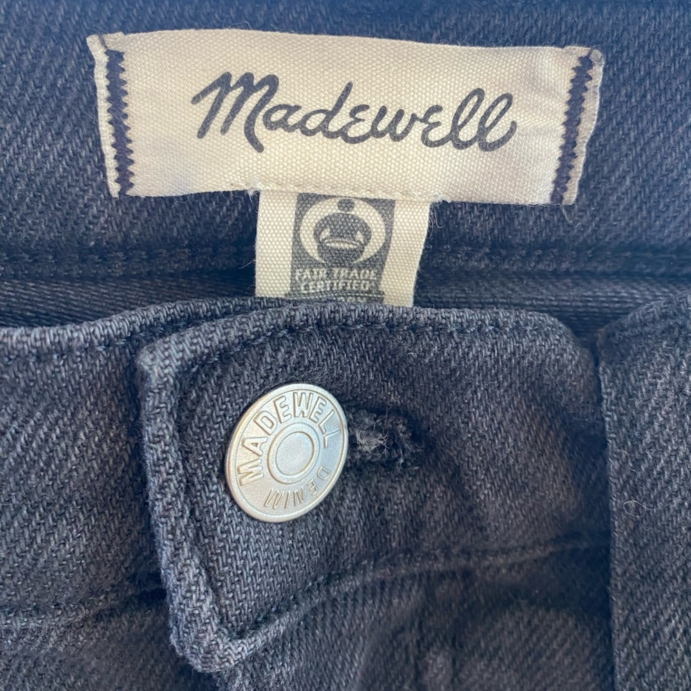 Madewell Mid-Rise Kick Out Jeans Black